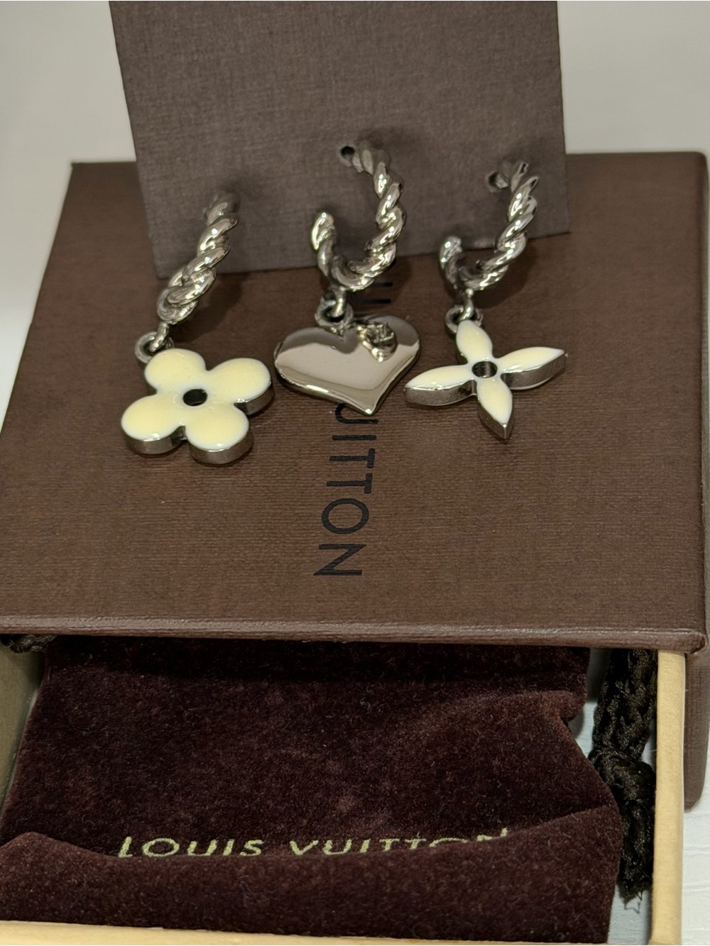 Louis Vuitton Sweet Monogram Charm Earrings Set